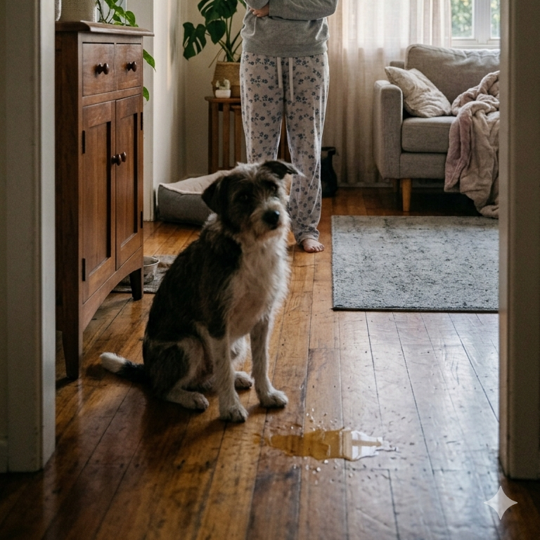 Mon chien fait pipi en dormant : causes, solutions et quoi faire