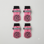 Chaussettes chien antidérapantes et réfléchissantes - Lot de 4