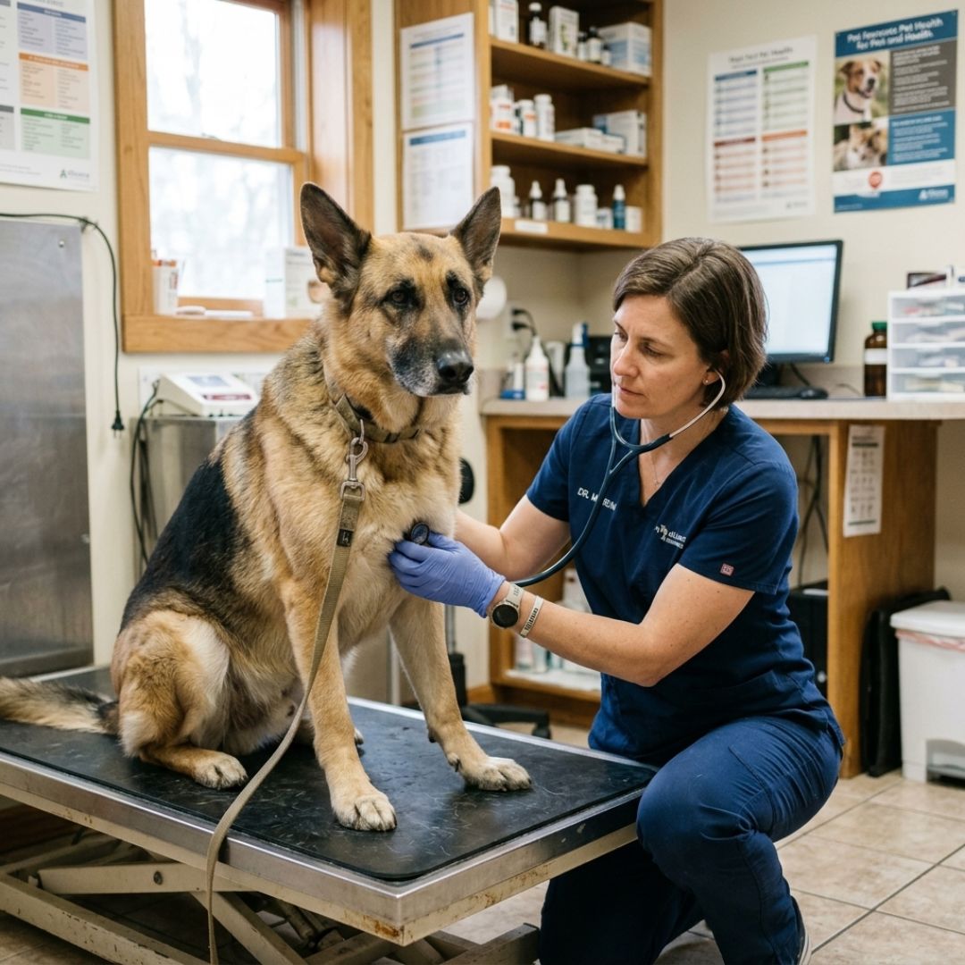 Recommandée par les vétérinaires en gériatrie canine
