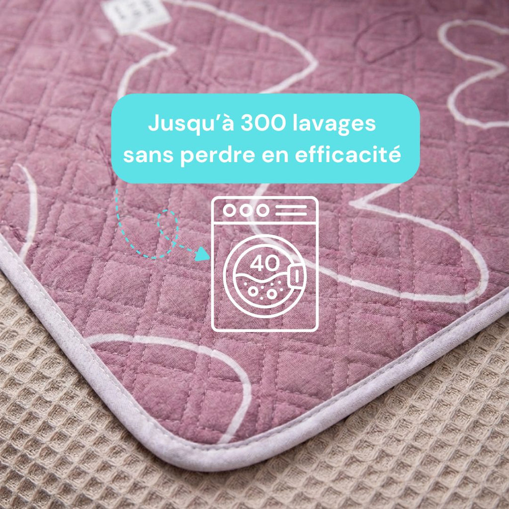 Tapis absorbant chien réutilisable antidérapant - Lot de 2