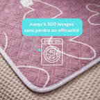 Tapis absorbant chien réutilisable antidérapant - Lot de 2