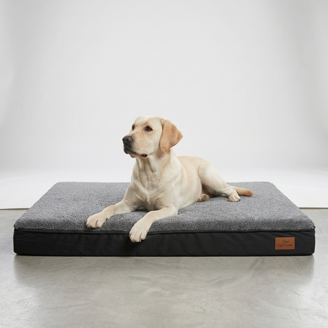 Panier chien XL orthopédique gris