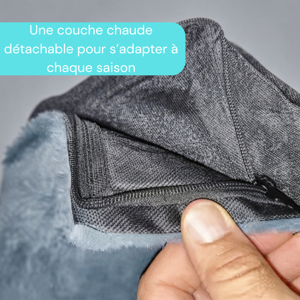 Panier chien XL orthopédique gris
