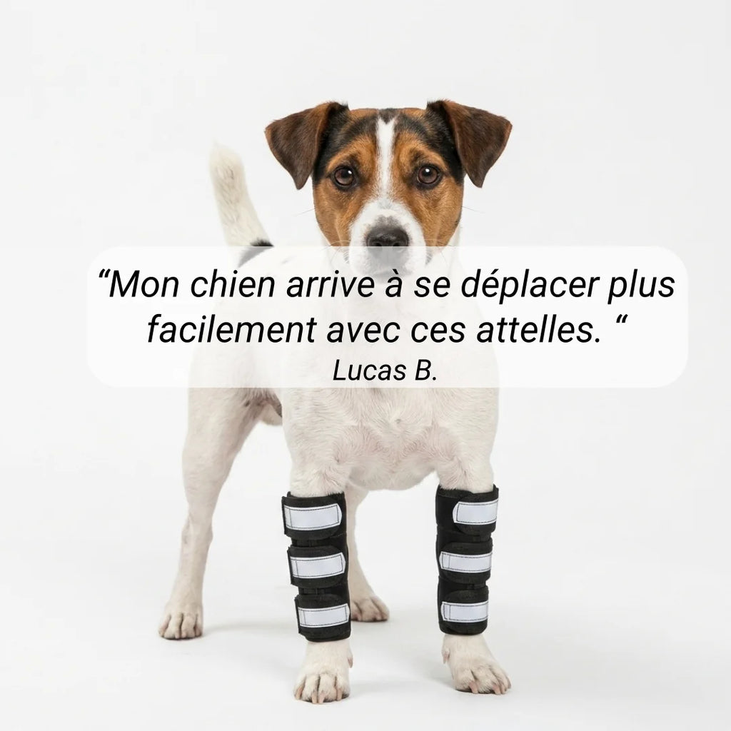 Attelle avant-bras chien senior réfléchissante