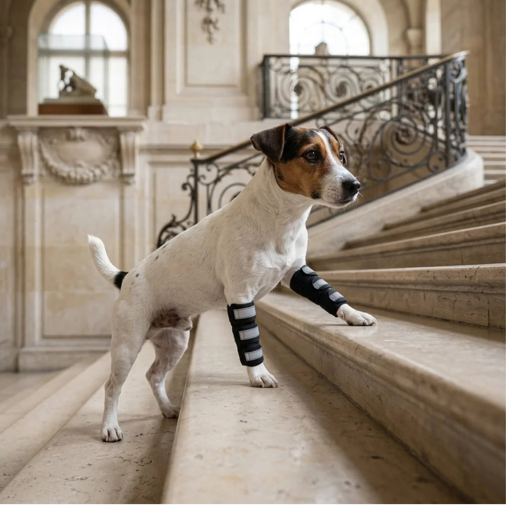 Attelle avant-bras chien senior réfléchissante