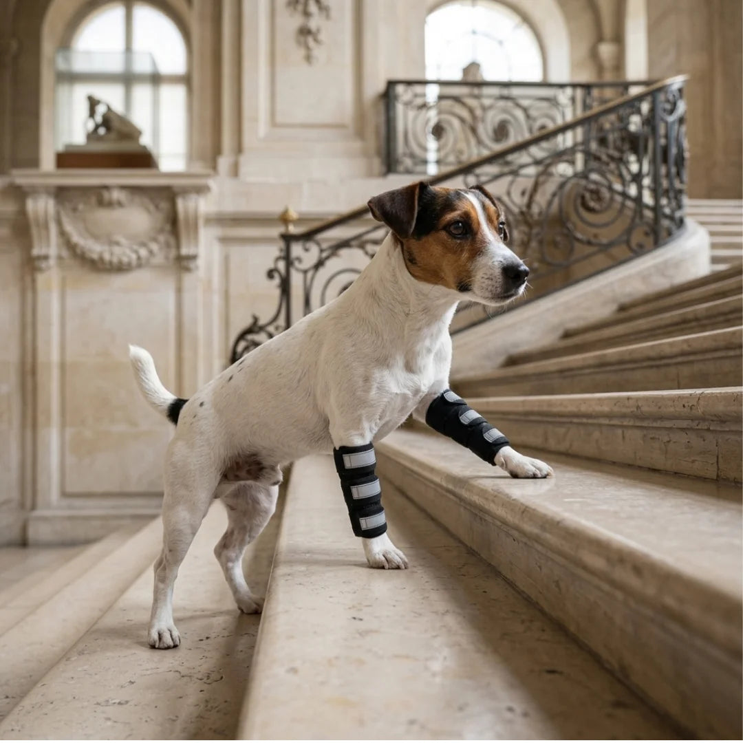 Attelle avant-bras chien senior réfléchissante