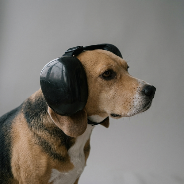Casque antibruit chien pour anxiété