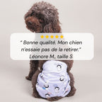 Couche pour chiens lavable - femelle