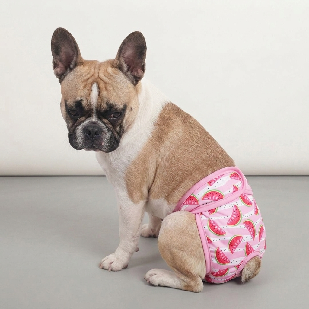 Couche pour chien incontinent lavable | femelle réutilisable
