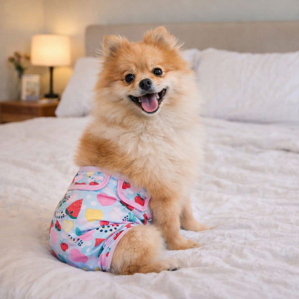 Couche pour chien incontinent lavable | femelle réutilisable