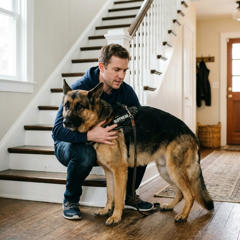 Harnais de soutien chien senior réglable - Aide à la mobilité