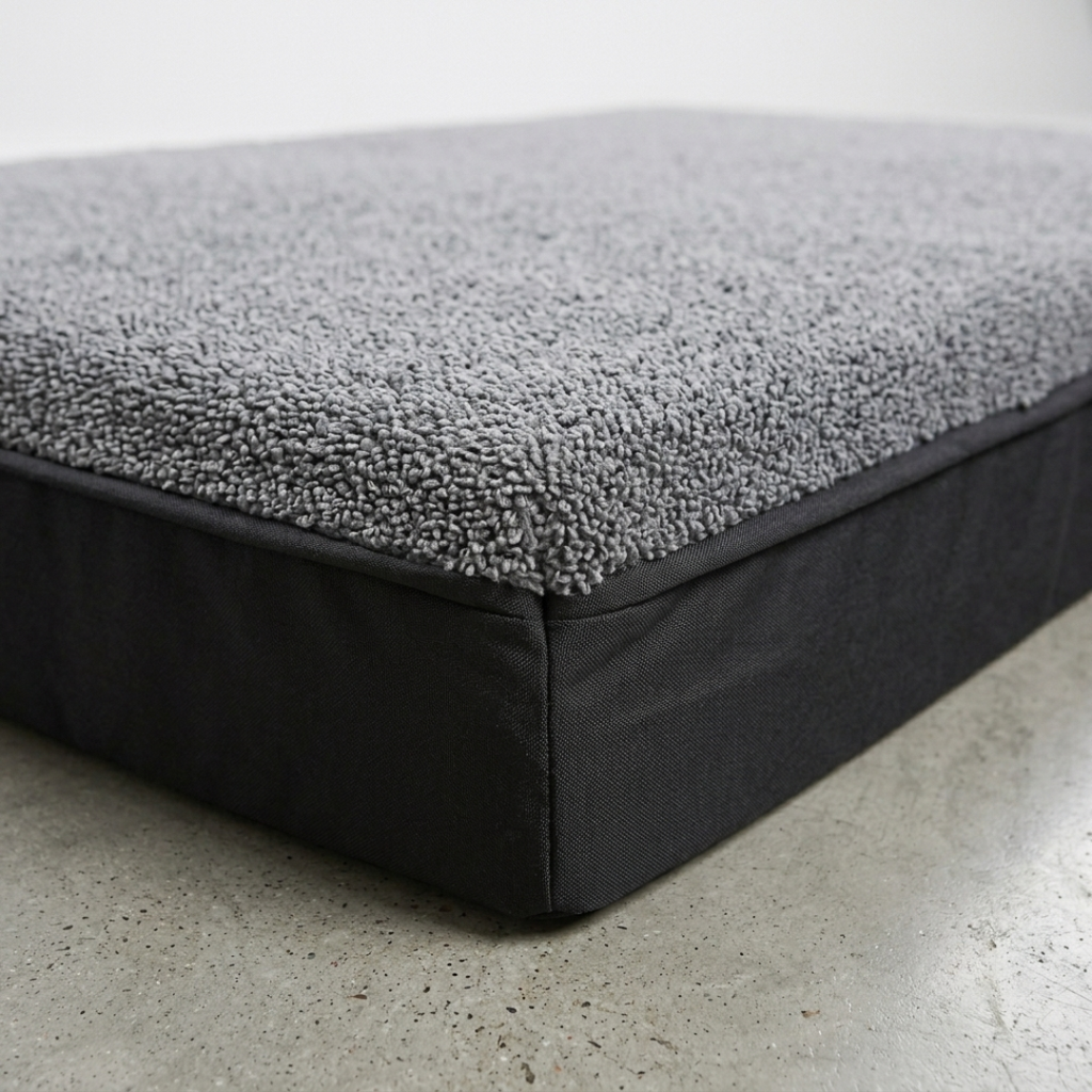 Panier chien XL orthopédique gris