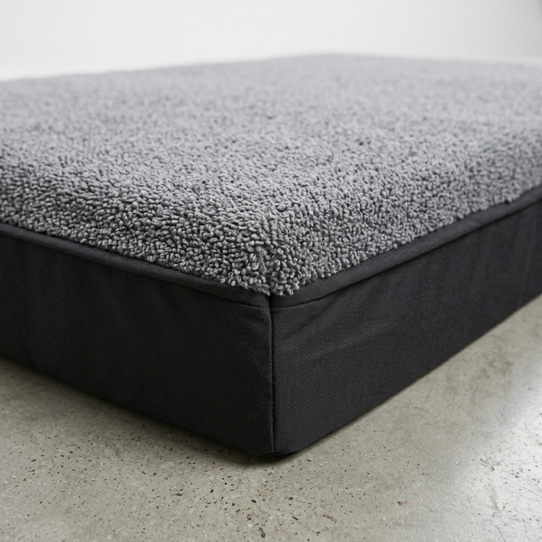 Panier chien XL orthopédique gris